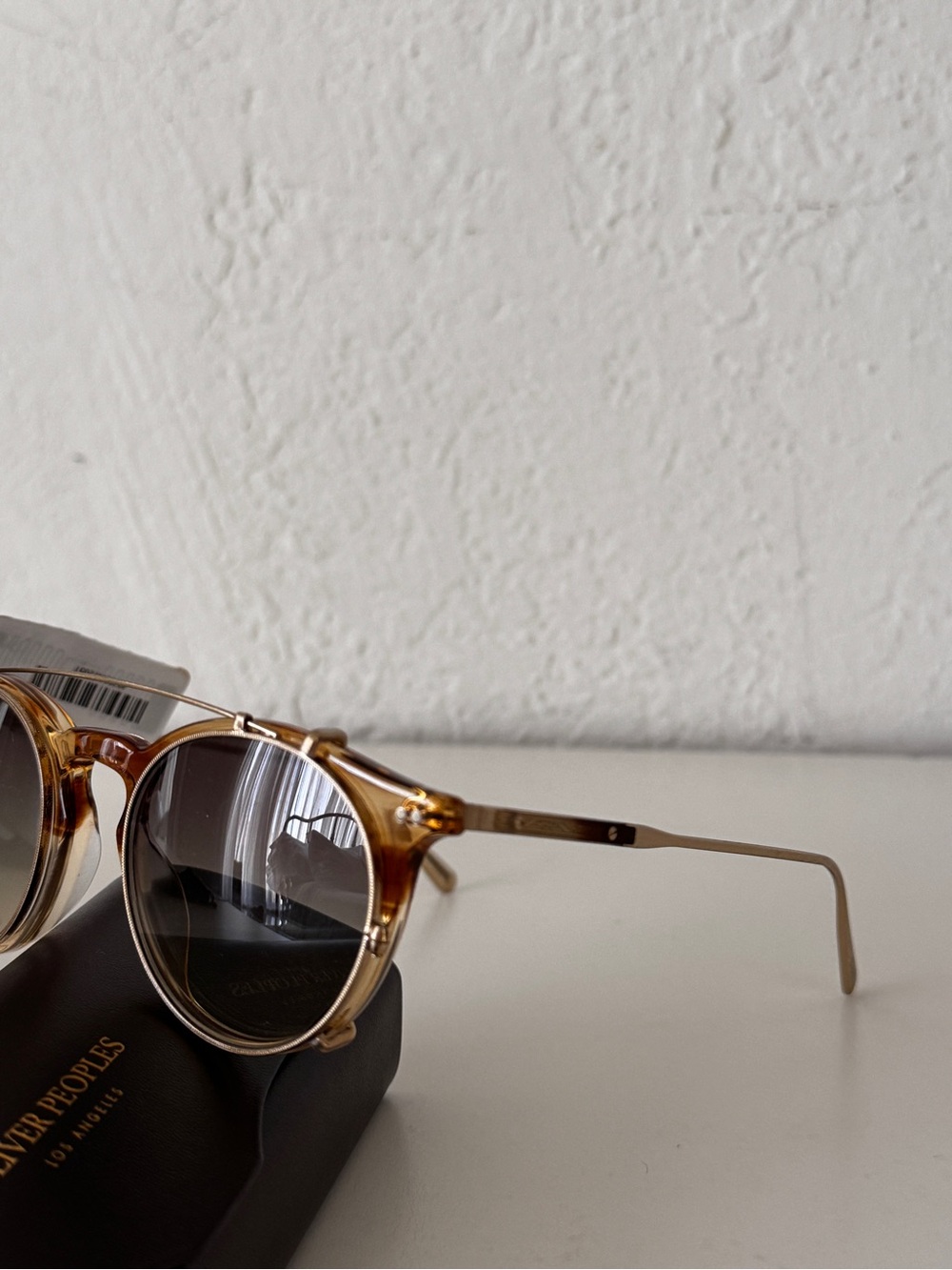 Oliver Peoples // Brunello Cucinelli Round Tortoiseshell Sunglasses - Picture 8 of 12